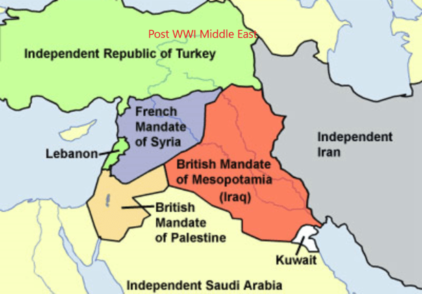 Post-WWI Middle East